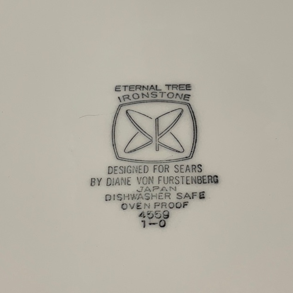 Eternal Tree Ironstone Plate Designed for Sears by Diane Von Furstenberg - Picture 5 of 5